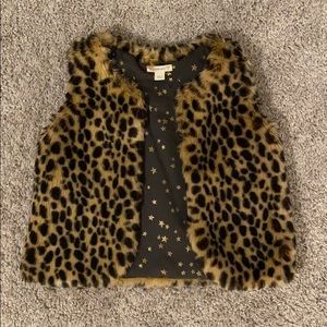 JCrew Girls Leopard Vest